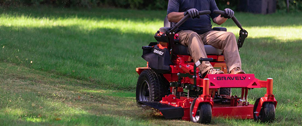 Gravely Compact-Pro zero-turn commercial-grade lawn mowers