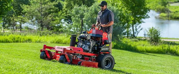 Gravely Pro-Stance zero-turn commercial-grade lawn mowers