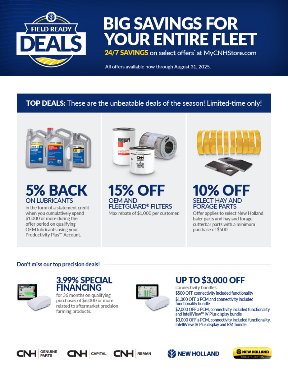 New Holland Q2 2025 Parts & Service Retail Campaign - Page 1