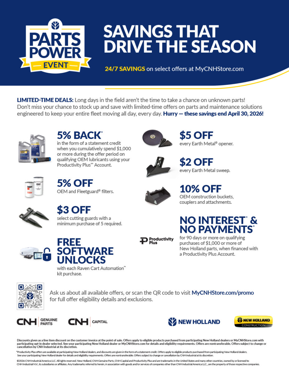 New Holland Parts Power Event